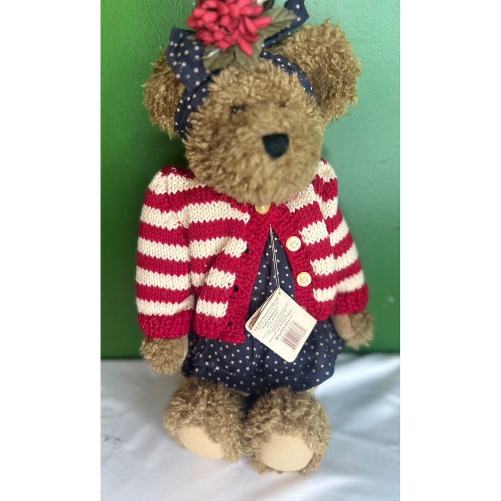Boyds Bears Gloria Bearsevelt T.J. Best Dressed Collection Plush 912631 NWT